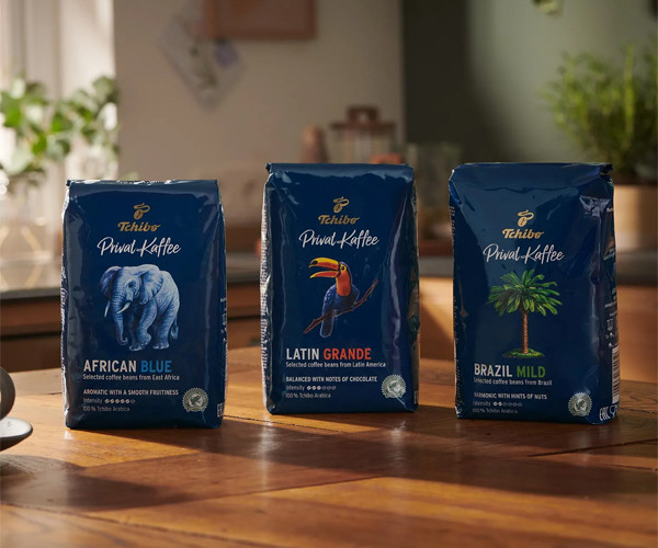 Кофе Tchibo Privat Kaffee African Blue в зернах 500 г - фото-2