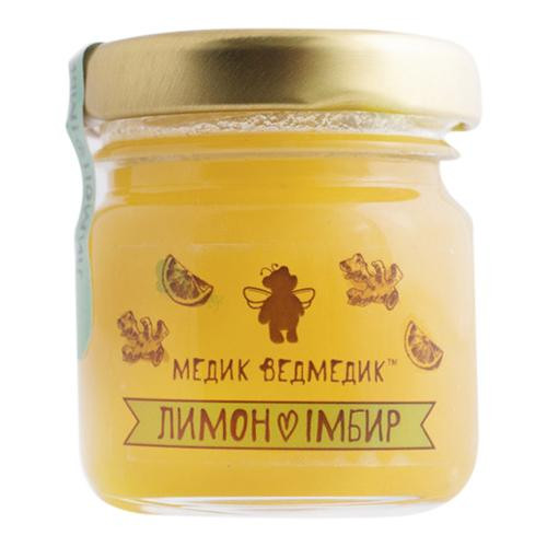 Мёд Медик ведмедик лимон-имбирь 50 г - фото-1