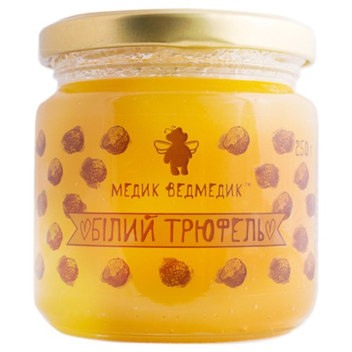 Мёд Медик ведмедик с маслом белого трюфеля 250 г - фото-1