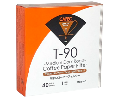 Бумажные фильтры CAFEC Medium-Dark Roast Cup1 белые 40 шт - фото-1