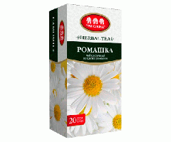 Травяной чай Три Слона Ромашка в пакетиках 20 шт - фото-1