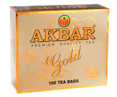 Черный чай Akbar Gold в пакетиках 100 шт