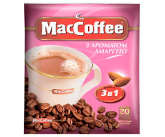 Кофе MacCoffee 3 в 1 Amaretto 20 шт - фото-1