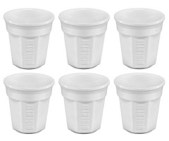 Набор чашек Bialetti Bicchierini Ottagonaliе White 6 шт 60 мл (Y0TZ502)