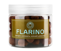 Фундук Flarino в карамели покрытый черным шоколадом 180 г