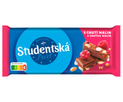 Молочный шоколад Studentska Milk s chuti Malin 170 г