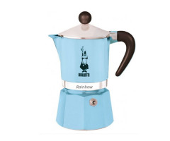 Гейзерная кофеварка Bialetti Rainbow Blue на 1 порцию 60 мл