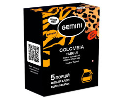 Дрип-кофе Gemini Colombia Tarqui filter 5 шт Дрип-кофе Gemini Colombia Tarqui filter 5 шт