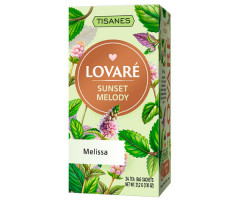 Травяной чай Lovare Tisanes Sunset Melody из листьев мелиссы в саше 24 шт