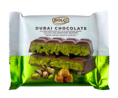 Молочный шоколад Bolci Дубайский c фисташками 100 г купить