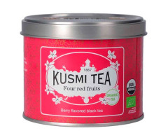 Черный чай органический Kusmi Tea Four red fruits ж/б 100 г