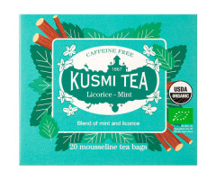 Травяной чай органический Kusmi Tea Licorice-Mint в пакетиках 20х1,2 г
