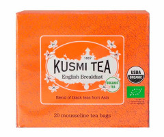 Черный чай органический Kusmi Tea English Breakfast в пакетиках 20х2 г
