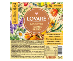 Травяной чай Lovare Tisanes Аssorted Blend в саше 50 шт