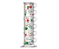 Набор чашек Bialetti Tazzine Impilabili 6 шт 75 мл