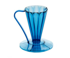 Пуровер CAFEC пластиковый Tritan Flower Dripper DEEP 27 Clear Navi на 1 чашку