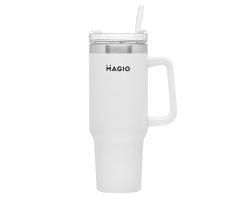 Термокружка Magio MG-1086 с трубочкой белая 1,2 л Термокружка Magio MG-1086 с трубочкой белая 1,2 л