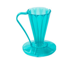 Пуровер CAFEC пластиковый Tritan Flower Dripper DEEP 27 Youmeca Blue на 1-2 чашки