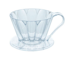Пуровер CAFEC пластиковый Tritan Flower Dripper Oval 102 Clear на 3-5 чашек