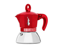 Гейзерная кофеварка Bialetti Moka Exclusive Induction Red на 2 порции 100 мл