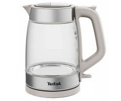 Электрочайник Tefal KI605B30 Glass Kettle серебристо-белый 1,7 л