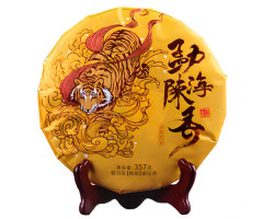 Шу Пуэр Османтус Бинг Ча Менхайский древний аромат 357 г