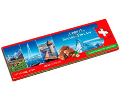 Молочный шоколад SwissDream Milk-hazelnuts Souvenir Bar 300 г