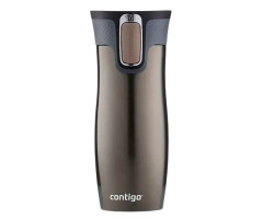 Термокружка Contigo West Loop Autoseal коричневая 470 мл