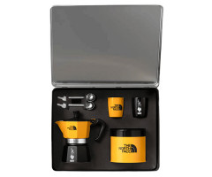 Набор Гейзерная кофеварка Bialetti х The North Face Moka Express на 3 чашки 130 мл + Кофе Perfetto Moka молотый 100 г