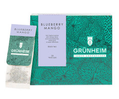 Черный чай Grunheim Blueberry Mango в пакетиках 25х2 г