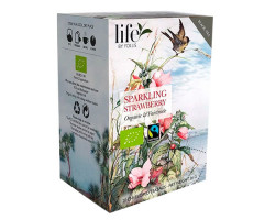 Черный чай Life by Follis Шампанское-Клубника органический в пакетиках 20х1,8 г