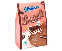 Вафли Manner Snack Minis c молочно-шоколадным кремом 300 г
