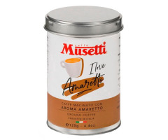 Кофе Musetti Caffe Amaretto молотый ж/б 125 г