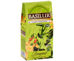 Зеленый чай Basilur Зеленая свежесть картон 100 г - фото-1