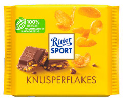 Молочный шоколад Ritter Sport Кукурузные хлопья 100 г - фото-1