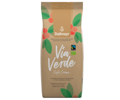 Кофе Dallmayr Via Verde Cafe Crema в зернах 1 кг - фото-1