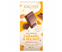 Молочный шоколад Cachet Карамель и Морская Соль 100 г - фото-1