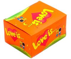 Жевательная резинка "Love is" ананас-апельсин 100 шт