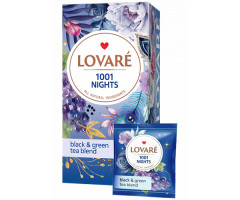 Купаж черного и зеленого чая Lovare 1001 Ночь в пакетиках 24 шт - фото-1