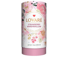 Зеленый чай Lovare Клубничный Зефир 80 г - фото-1