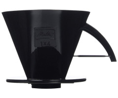 Пуровер для заваривания кофе Melitta Filtercone 1x4 Standard черный - фото-1
