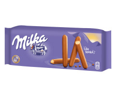 Печенье Milka палочки Lila Sticks 112 г - фото-1