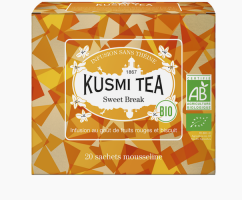 Травяной чай органический Kusmi Tea Sweet Break в пакетиках 20 шт - фото-1