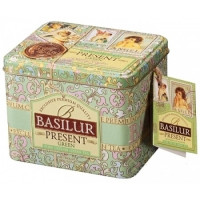 Зеленый чай Basilur Зелёный подарок ж/б 100 г - фото-1