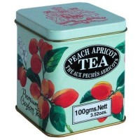 Черный чай Млесна Персик-абрикос ж/б 100 г - фото-1