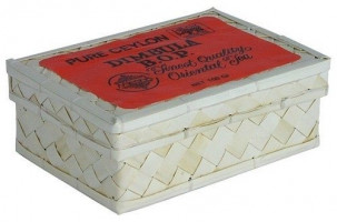 Черный чай Млесна Димбула B.O.P в плетенной шкатулке 100 г - фото-1