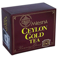 Черный чай Цейлон Голд в пакетиках Млесна картон 100 г - фото-1