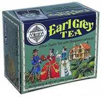 Черный чай Эрл грей в пакетиках Млесна картон 100 г