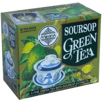 Зеленый чай Саусеп в пакетиках Млесна картон 100 г - фото-1