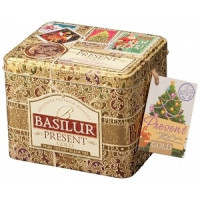 Черный чай Basilur Золотой подарок ж/б 100 г - фото-1